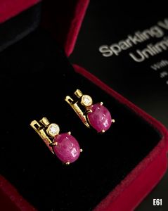 KHUYÊN TAI BẠC XI ĐÁ RUBY TỰ NHIÊN