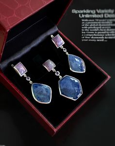 BỘ TRANG SỨC BẠC 92.5 ĐÁ SAPPHIRE TỰ NHIÊN