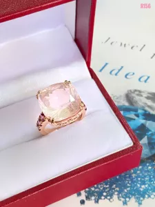 NHẪN  BẠC XI  THẠCH ANH HỒNG KẾT ĐÁ RHODOLITE TỰ NHIÊN