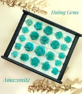 HOA HỒNG NGỌC AMAZONITE TỰ NHIÊN