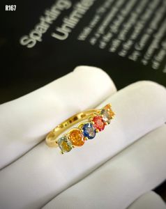 NHẪN BẠC XI ĐÁ SAPPHIRE TỰ NHIÊN