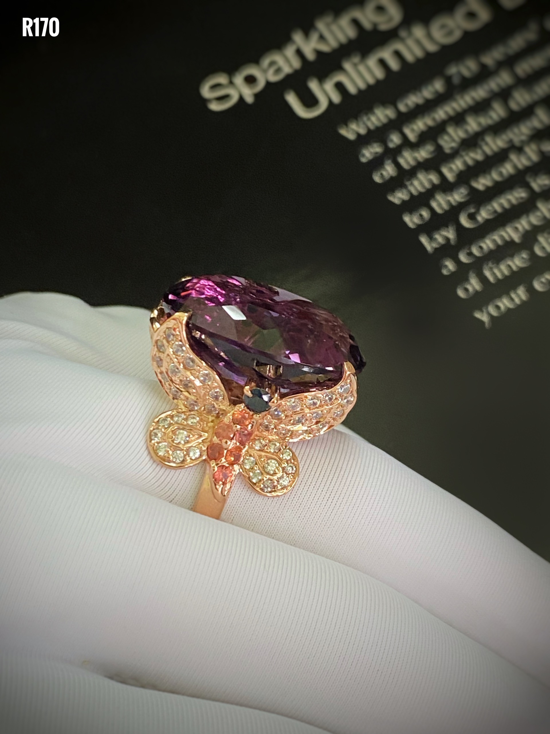 NHẪN  BẠC XI  ĐÁ AMETHYST - THẠCH ANH TÍM TỰ NHIÊN