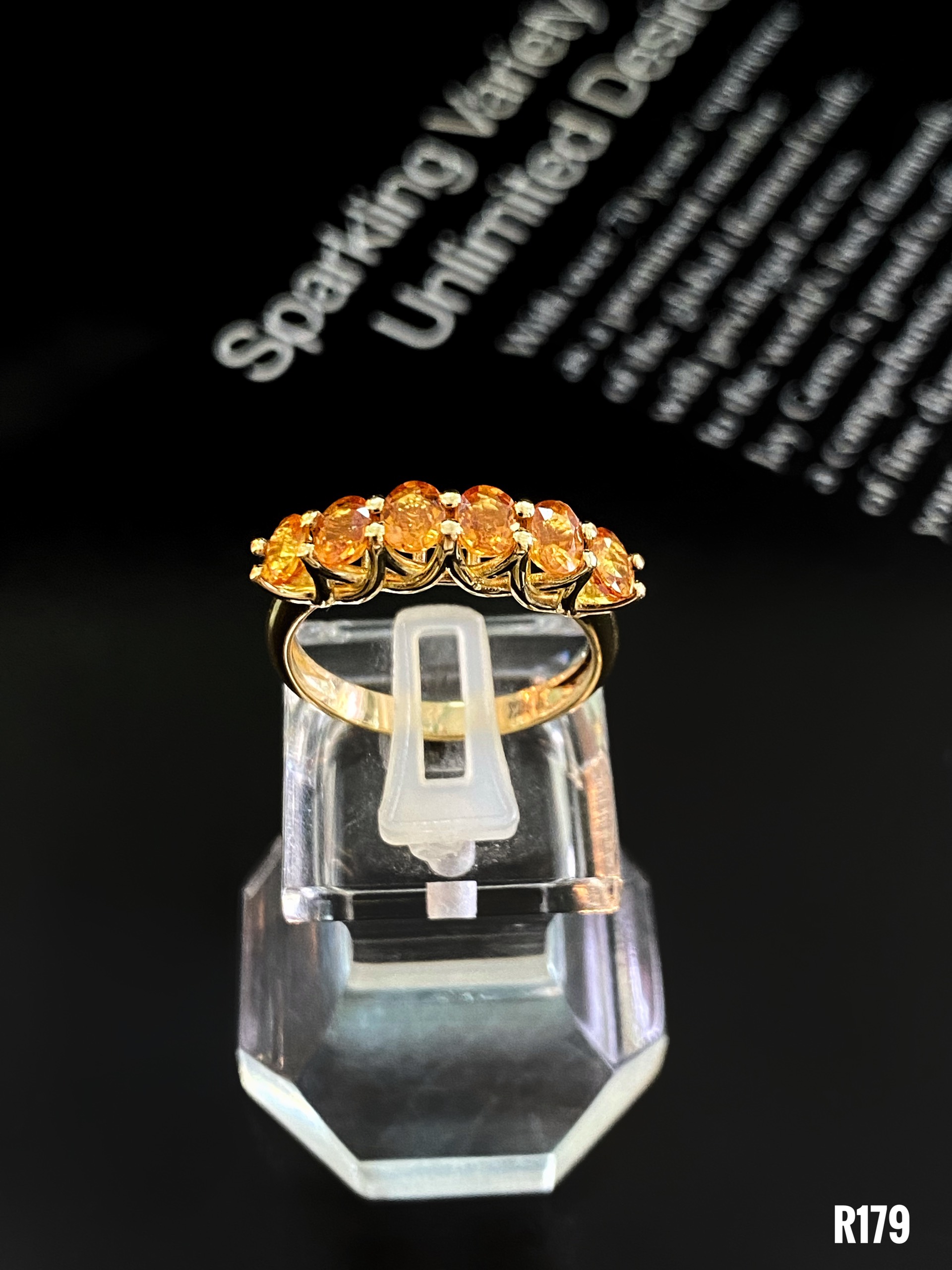 NHẪN  BẠC XI  ĐÁ SAPPHIRE TỰ NHIÊN