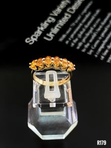 NHẪN  BẠC XI  ĐÁ SAPPHIRE TỰ NHIÊN