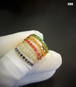 SET 5 NHẪN  BẠC XI  NGŨ HÀNH
