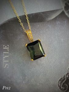 MẶT DÂY BẠC XI ĐÁ TOURMALINE TỰ NHIÊN