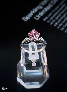 NHẪN  BẠC XI  ĐÁ RUBELLITE KẾT SAPPHIRE TỰ NHIÊN