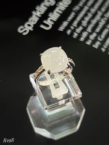NHẪN  BẠC XI  SAPPHIRE TRẮNG TỰ NHIÊN