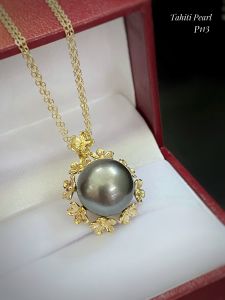 MẶT DÂY BẠC XI NGỌC TRAI TAHITI TỰ NHIÊN