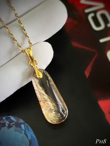 MẶT DÂY BẠC XI THẠCH ANH TÓC TỰ NHIÊN