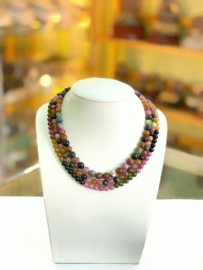 VÒNG CỔ ĐÁ TOURMALINE TỰ NHIÊN