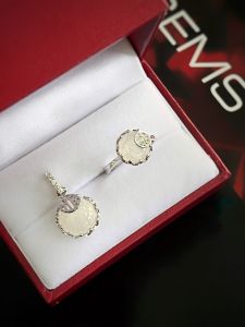 SET BẠC 92.5 ĐÁ SAPPHIRE TRẮNG TỰ NHIÊN