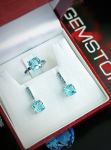 BỘ BẠC 92.5 ĐÁ TOPAZ TỰ NHIÊN