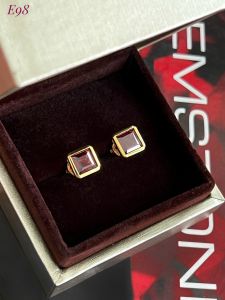 KHUYÊN TAI BẠC XI ĐÁ GARNET TỰ NHIÊN