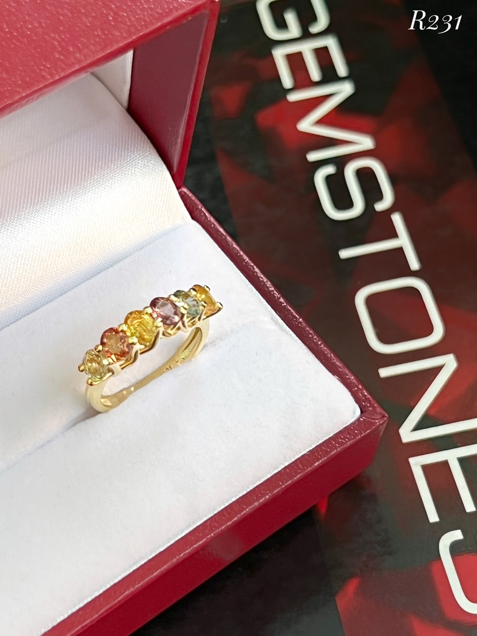 NHẪN BẠC 92.5 ĐÁ SAPPHIRE TỰ NHIÊN
