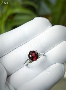 NHẪN BẠC 92.5 ĐÁ TOURMALINE TỰ NHIÊN