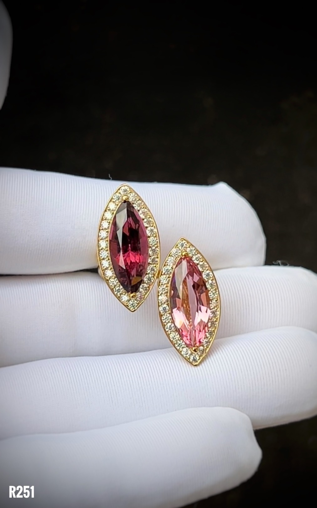 NHẪN BẠC 92.5 XI VÀNG TOURMALINE TỰ NHIÊN
