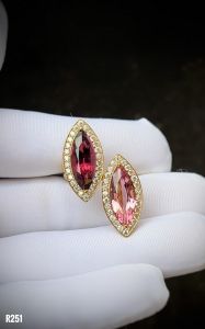 NHẪN BẠC 92.5 XI VÀNG TOURMALINE TỰ NHIÊN