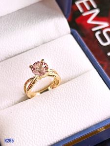 NHẪN BẠC 92.5 XI VÀNG ĐÁ TOURMALINE TỰ NHIÊN