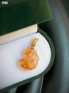 MẶT DÂY BẠC XI HỒ LY THẠCH ANH TÓC TỰ NHIÊN