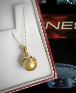 MẶT DÂY BẠC XI NGỌC TRAI SOUTH SEA TỰ NHIÊN