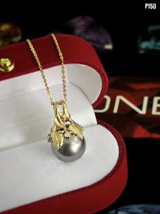 MẶT DÂY BẠC XI NGỌC TRAI TAHITI TỰ NHIÊN