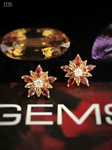 KHUYÊN TAI ĐÁ SAPPHIRE TỰ NHIÊN