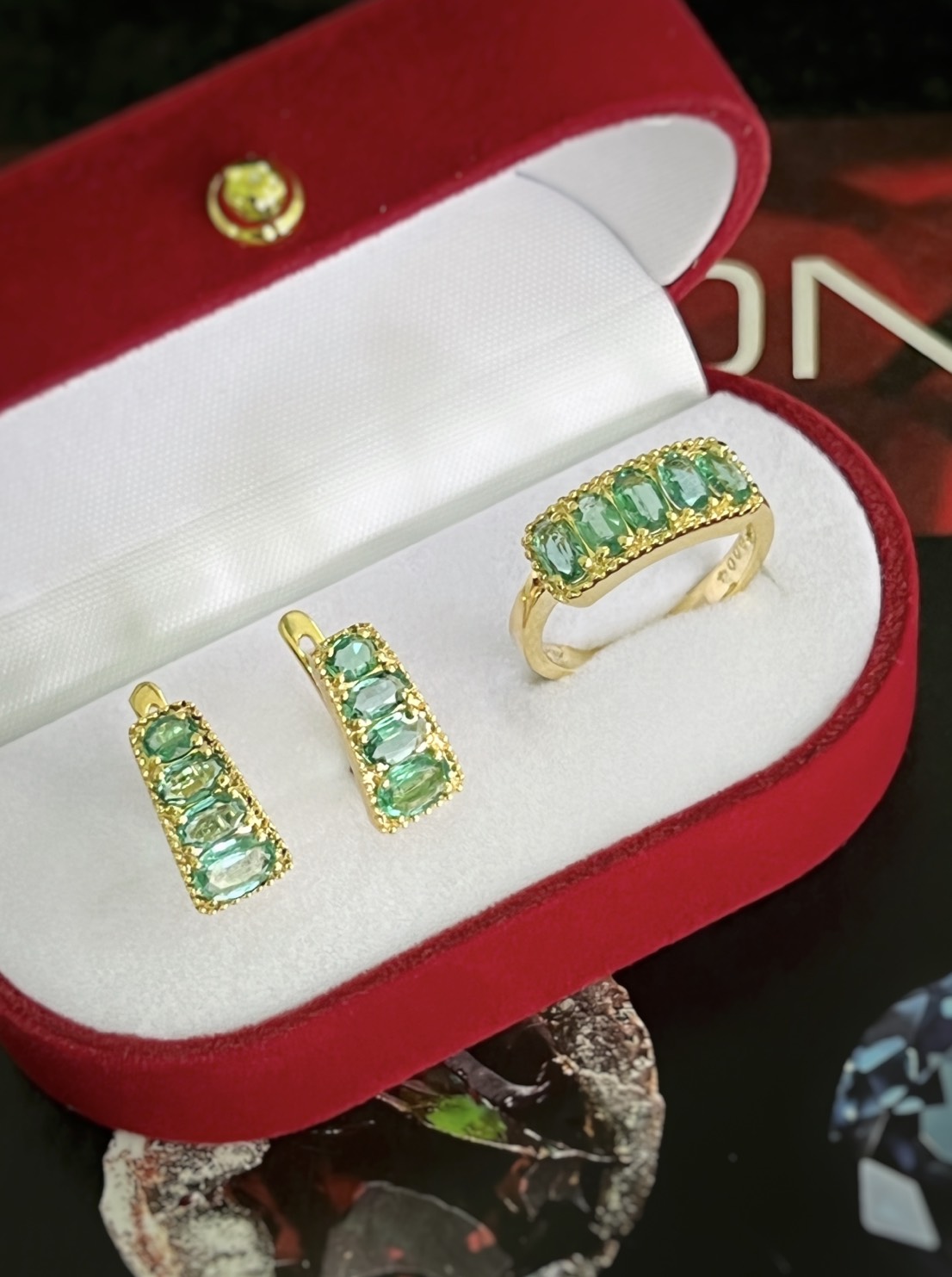 BỘ BẠC 92.5 EMERALD - NGỌC LỤC BẢO TỰ NHIÊN