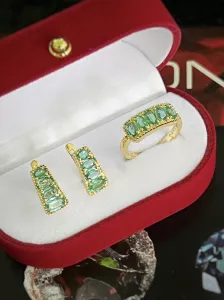 BỘ BẠC 92.5 EMERALD - NGỌC LỤC BẢO TỰ NHIÊN