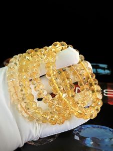 VÒNG TAY ĐÁ CITRINE -  THẠCH ANH VÀNG TỰ NHIÊN