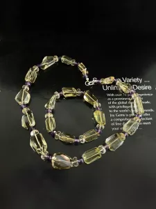 SET VÒNG CỔ + TAY THẠCH ANH TỰ NHIÊN