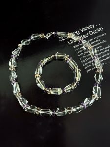 SET VÒNG CỔ + TAY ĐÁ THẠCH ANH TỰ NHIÊN