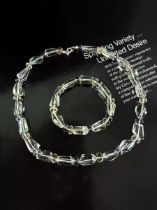 SET VÒNG CỔ + TAY ĐÁ THẠCH ANH TỰ NHIÊN