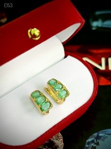 KHUYÊN TAI BẠC XI EMERALD - NGỌC LỤC BẢO TỰ NHIÊN