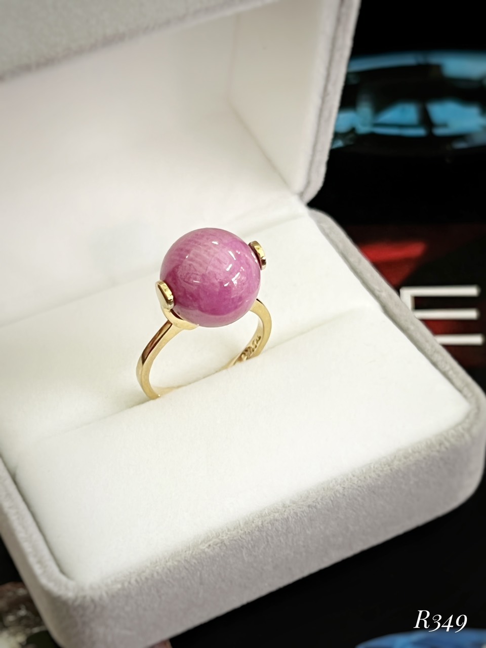 NHẪN BẠC 92.5 XI VÀNG ĐÁ RUBY NAM PHI TỰ NHIÊN
