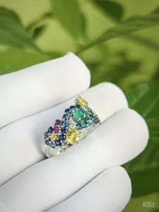 NHẪN BẠC 92.5 ĐÁ MIXSTONES