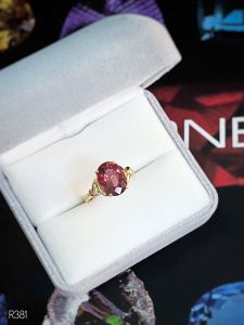 NHẪN BẠC 92.5 XI VÀNG ĐÁ TOURMALINE TỰ NHIÊN