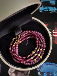 VÒNG TAY ĐÁ RUBY TỰ NHIÊN