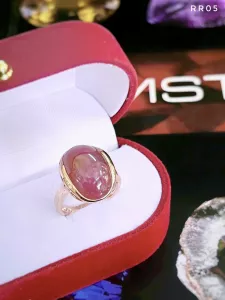 NHẪN BẠC 92.5 XI VÀNG ĐÁ RUBY NAM PHI TỰ NHIÊN