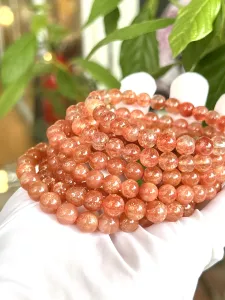 VÒNG TAY ĐÁ SUNSTONE TỰ NHIÊN