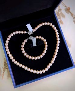 SET NGỌC TRAI 8MM TỰ NHIÊN