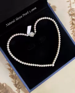 VÒNG CỔ NGỌC TRAI AKOYA TỰ NHIÊN 5.5 & 7.2MM