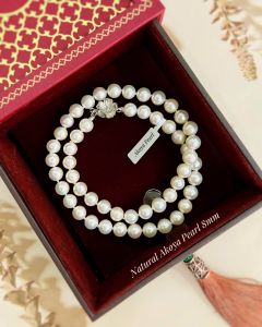 CHUỖI CỔ NGỌC TRAI AKOYA TỰ NHIÊN 8MM