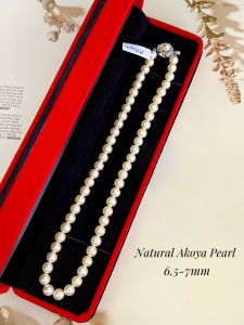 CHUỖI CỔ NGỌC TRAI AKOYA TỰ NHIÊN 6.5-7MM