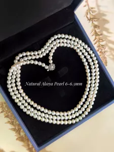 CHUỖI CỔ  AKOYA TỰ NHIÊN 6-6.5MM