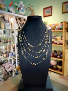 VÒNG CỔ BẠC 92.5 ĐÁ SAPPHIRE TỰ NHIÊN