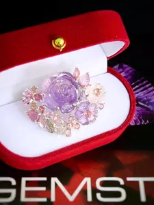 CÀI ÁO & MẶT DÂY 2 IN 1 BẠC 92.5 ĐÁ AMETHYST TỰ NHIÊN