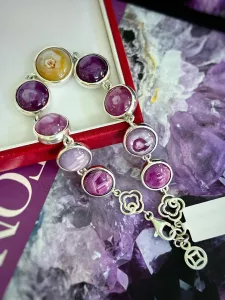 LẮC TAY BẠC 92.5 RUBY & SAPPHIRE TỰ NHIÊN