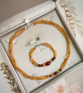 SET VÒNG HỔ PHÁCH BALTIC TỰ NHIÊN