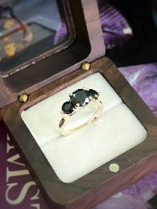 NHẪN BẠC 92.5 ĐÁ SAPPHIRE TỰ NHIÊN